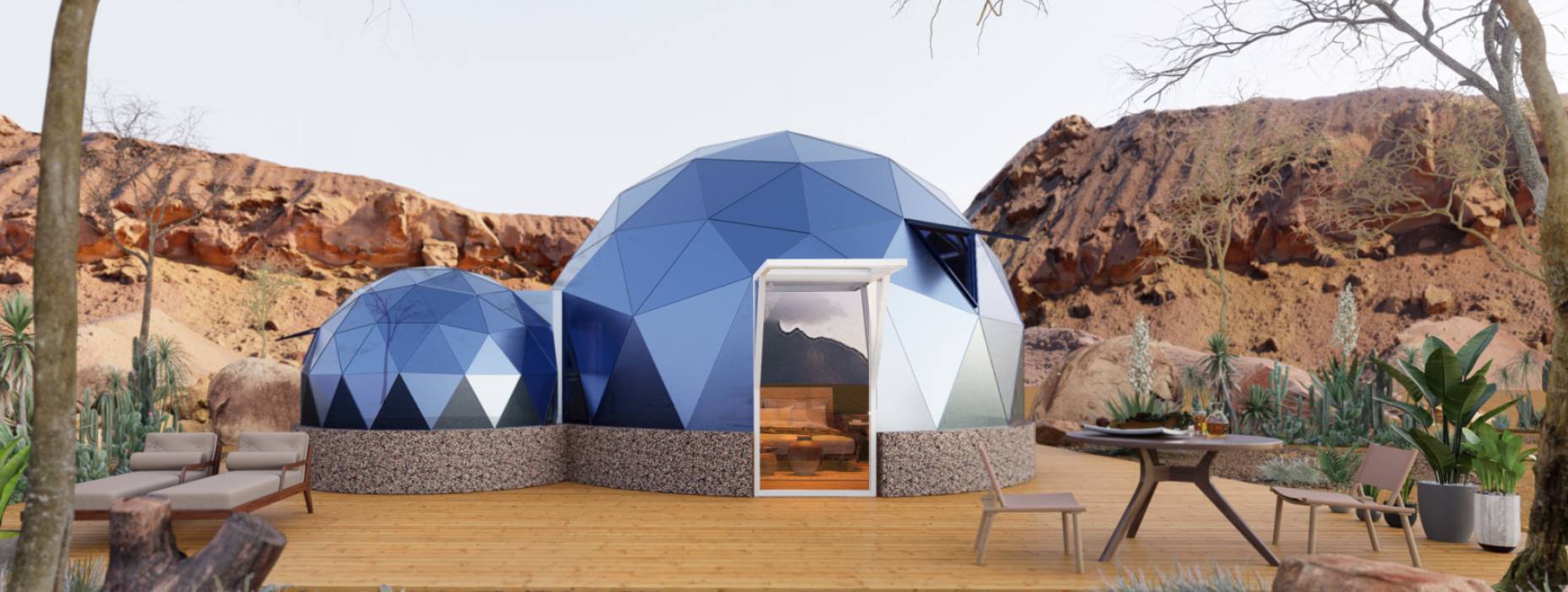 下陆区球形智能光伏玻璃星空房